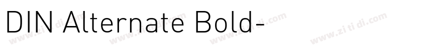 DIN Alternate Bold字体转换